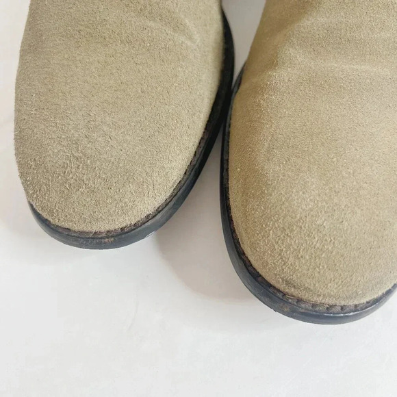 John Varvatos Men's Taupe Suede Wingtip Oxfords Size 11.5 - Picture 9 of 11